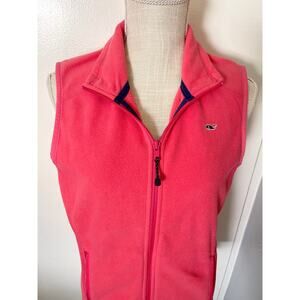 Vineyard Vines Womens Pink Fleece Vest